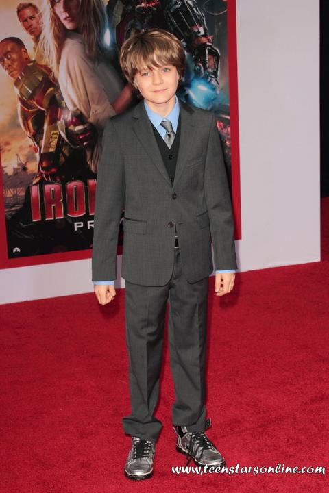 Ty Simpkins at Iron Man 3; Los Angeles Premiere 